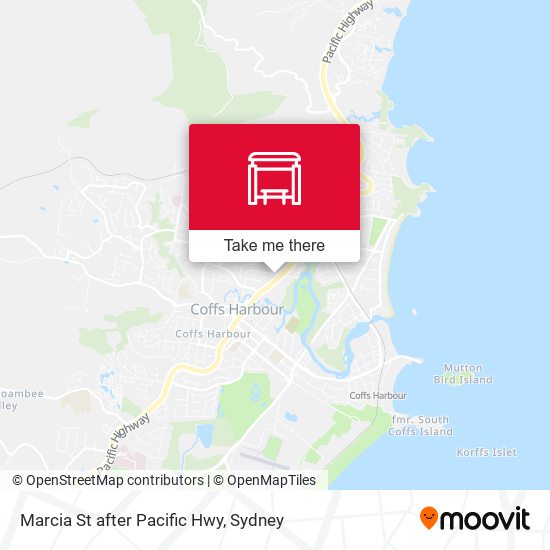 Marcia St after Pacific Hwy map