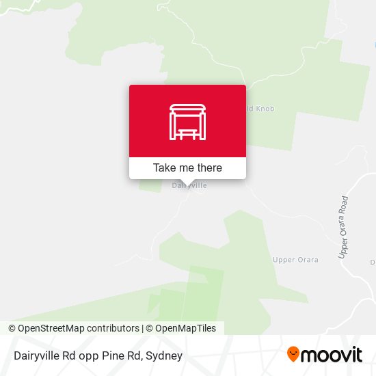 Dairyville Rd opp Pine Rd map