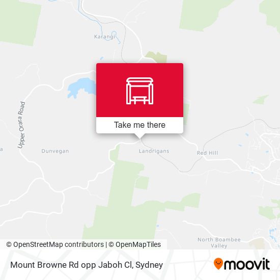 Mount Browne Rd opp Jaboh Cl map