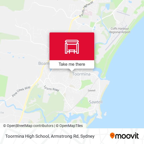 Toormina High School, Armstrong Rd map