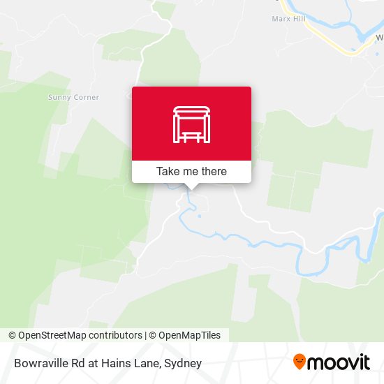 Bowraville Rd at Hains Lane map