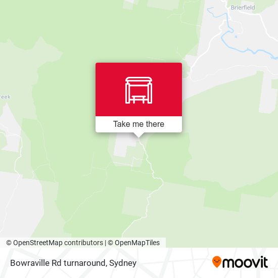 Bowraville Rd turnaround map