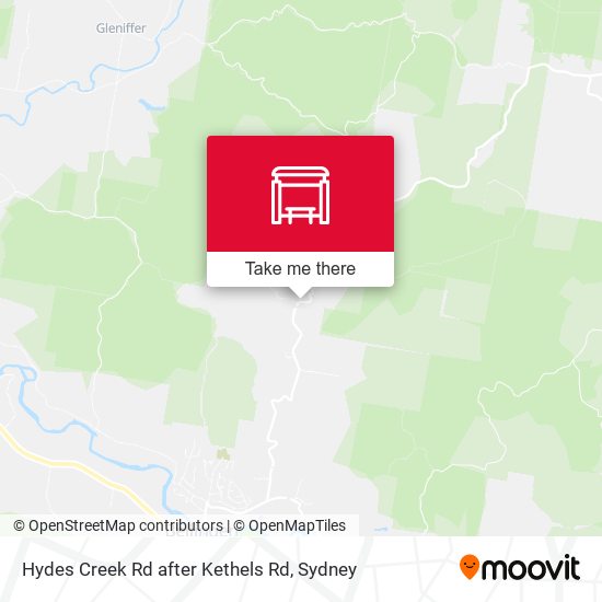 Hydes Creek Rd after Kethels Rd map