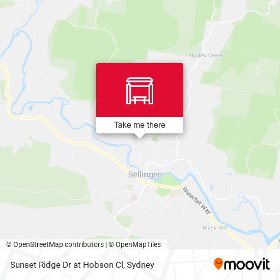 Sunset Ridge Dr at Hobson Cl map