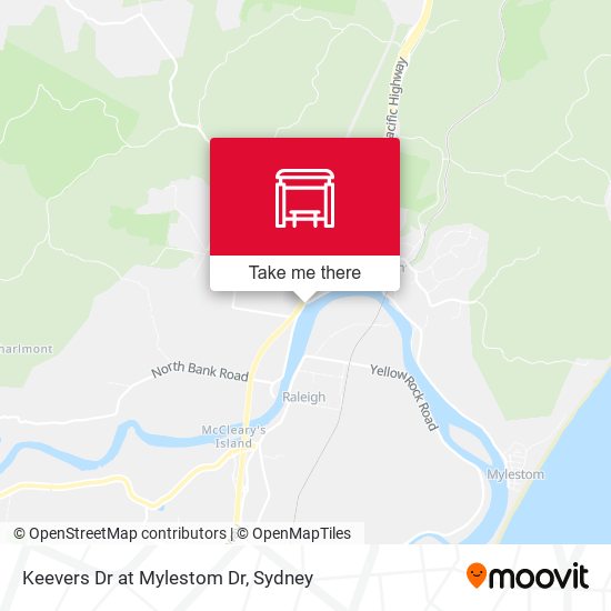 Keevers Dr at Mylestom Dr map