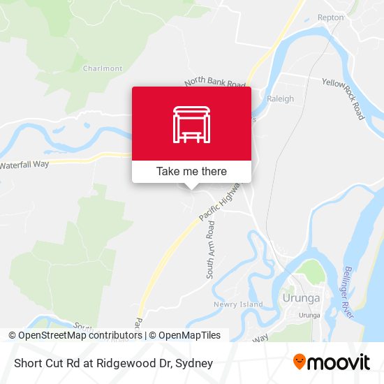 Short Cut Rd at Ridgewood Dr map