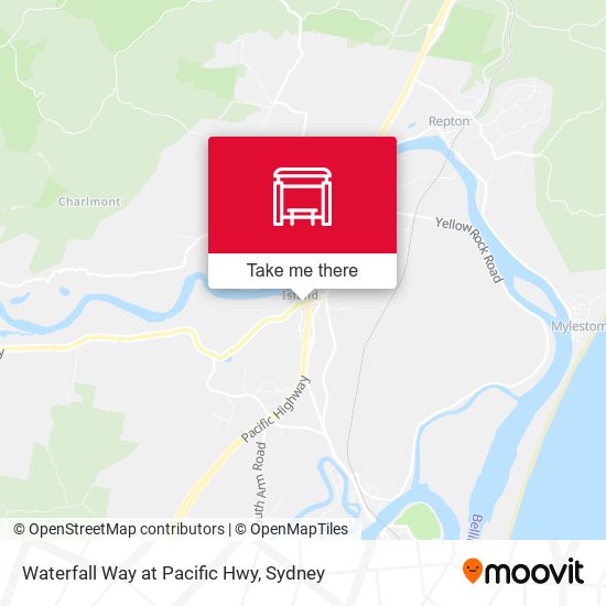 Waterfall Way at Pacific Hwy map