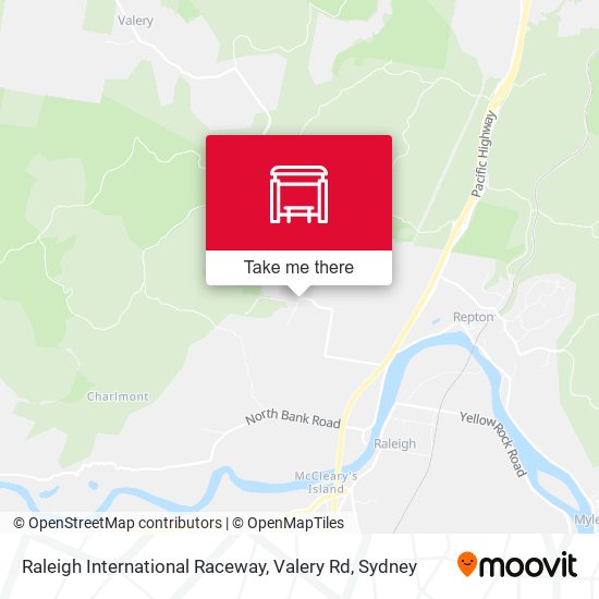 Raleigh International Raceway, Valery Rd map