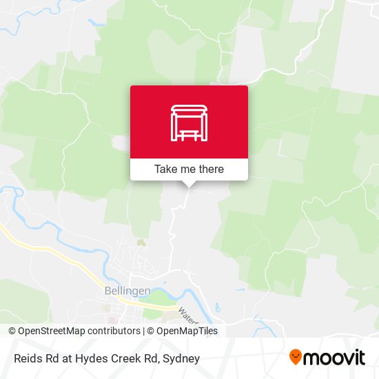 Reids Rd at Hydes Creek Rd map