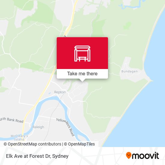 Elk Ave at Forest Dr map