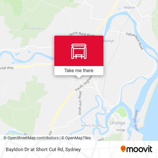 Bayldon Dr at Short Cut Rd map