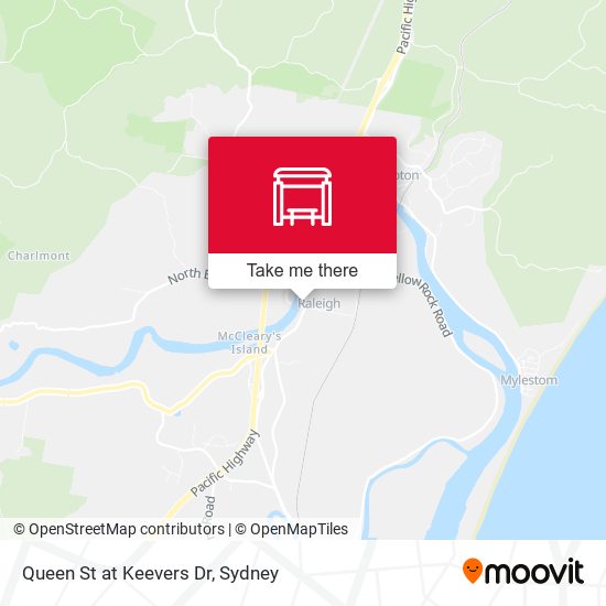 Queen St at Keevers Dr map