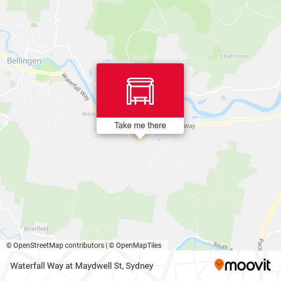 Waterfall Way at Maydwell St map