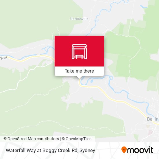 Waterfall Way at Boggy Creek Rd map