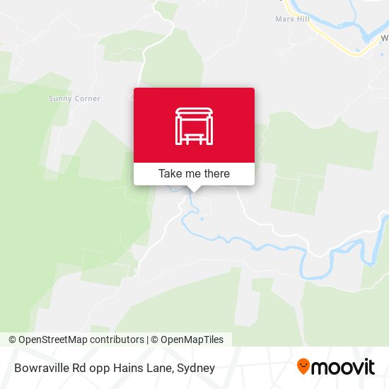Bowraville Rd opp Hains Lane map