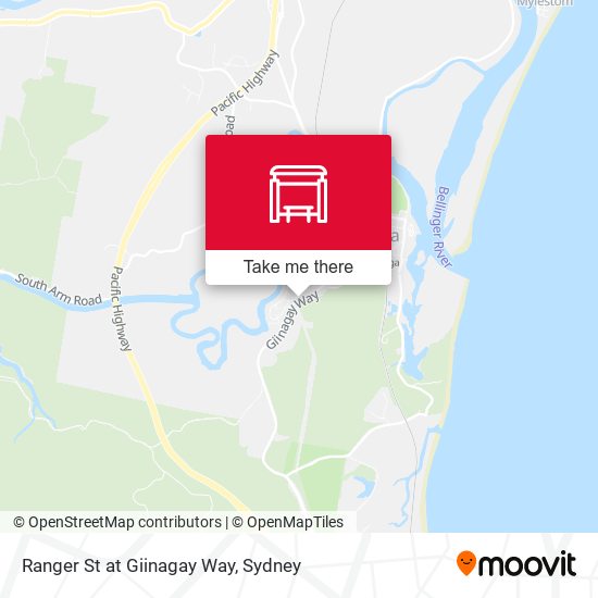 Ranger St at Giinagay Way map