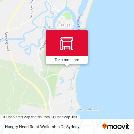 Hungry Head Rd at Wollumbin Dr map