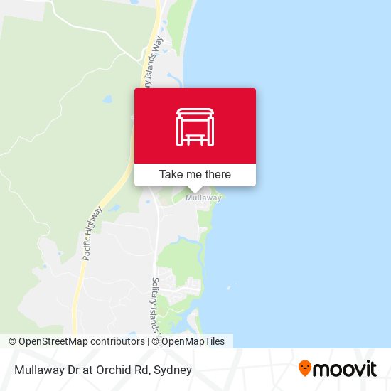 Mullaway Dr at Orchid Rd map