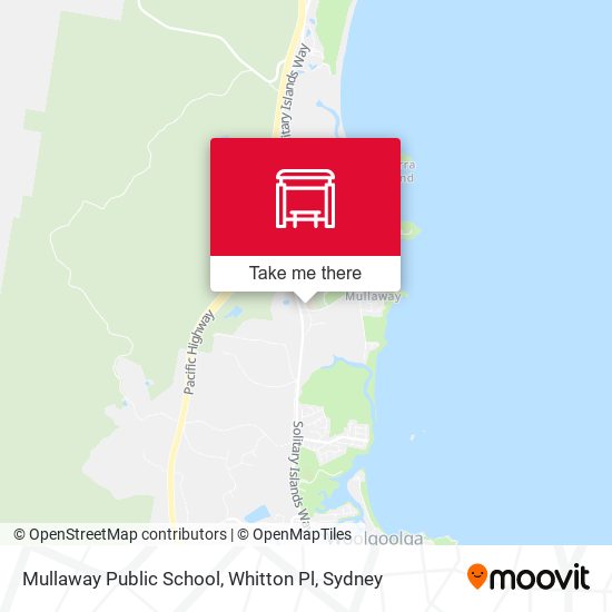 Mullaway Public School, Whitton Pl map