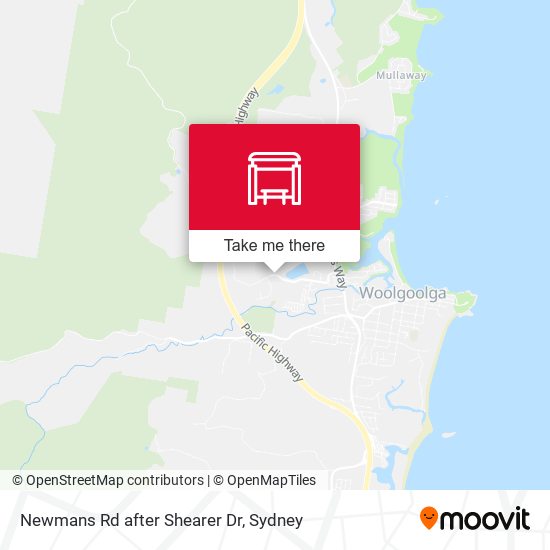 Newmans Rd after Shearer Dr map
