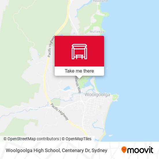 Woolgoolga High School, Centenary Dr map
