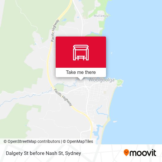 Dalgety St before Nash St map