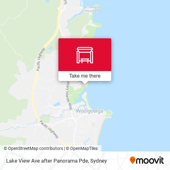 Lake View Ave after Panorama Pde map