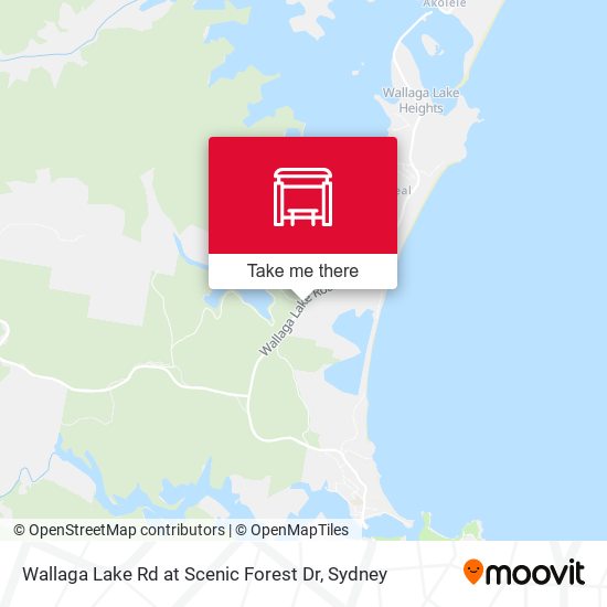Wallaga Lake Rd at Scenic Forest Dr map