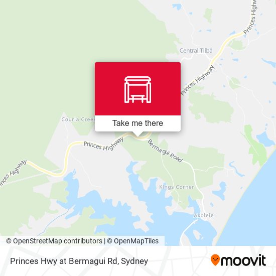Princes Hwy at Bermagui Rd map