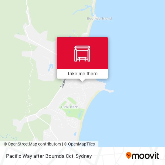 Pacific Way after Bournda Cct map