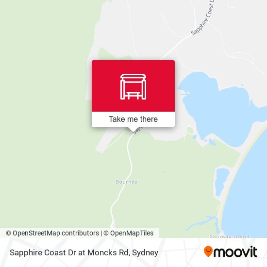 Sapphire Coast Dr at Moncks Rd map