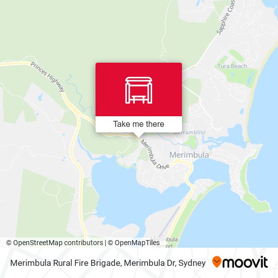 Merimbula Rural Fire Brigade, Merimbula Dr map