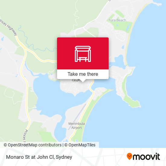 Monaro St at John Cl map
