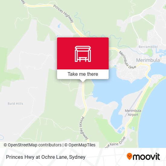 Princes Hwy at Ochre Lane map