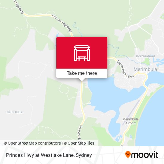 Princes Hwy at Westlake Lane map