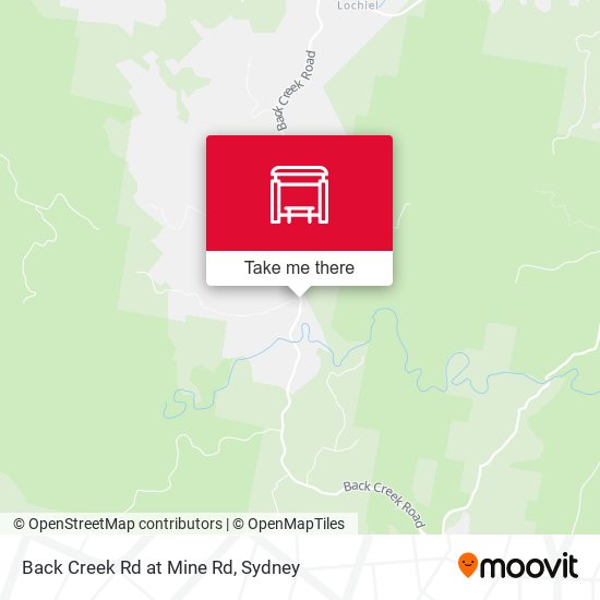 Back Creek Rd at Mine Rd map