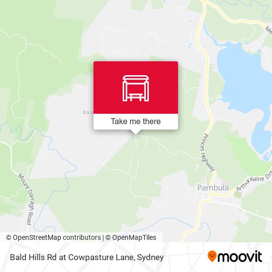 Bald Hills Rd at Cowpasture Lane map