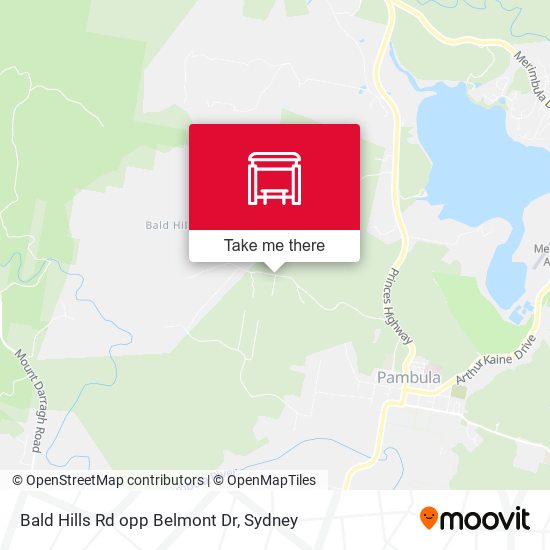 Bald Hills Rd opp Belmont Dr map