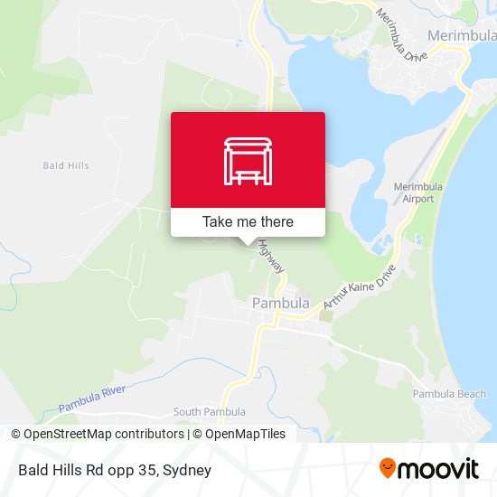 Bald Hills Rd opp 35 map