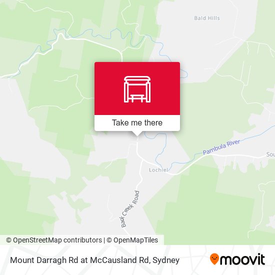 Mount Darragh Rd at McCausland Rd map