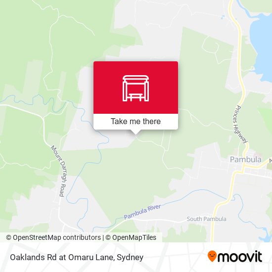 Oaklands Rd at Omaru Lane map