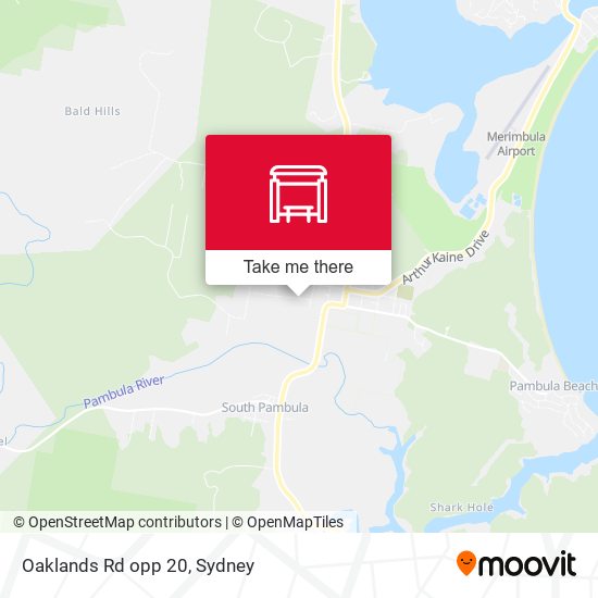 Oaklands Rd opp 20 map