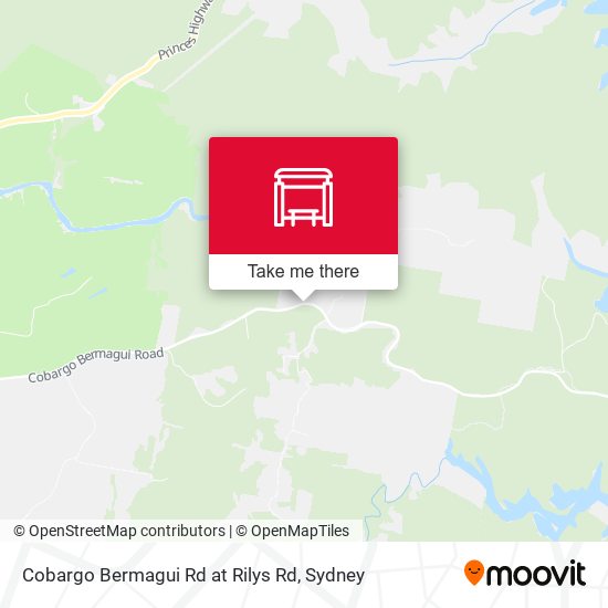 Cobargo Bermagui Rd at Rilys Rd map