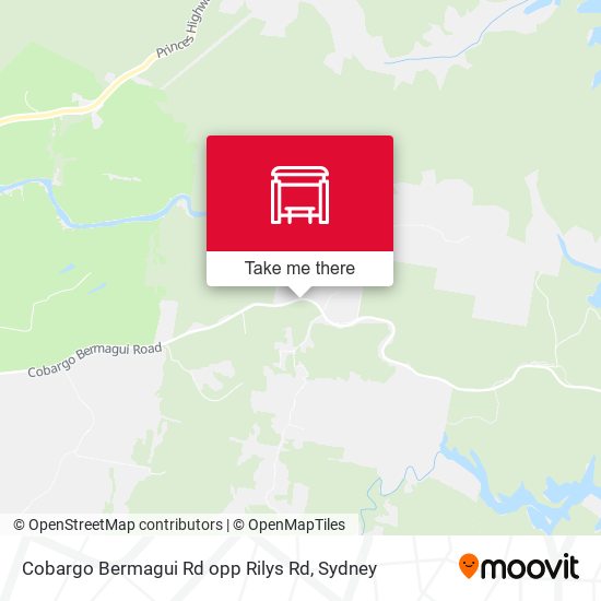 Cobargo Bermagui Rd opp Rilys Rd map