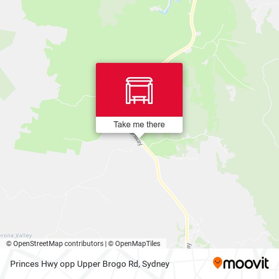 Princes Hwy opp Upper Brogo Rd map