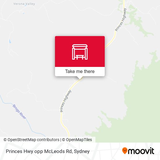 Princes Hwy opp McLeods Rd map