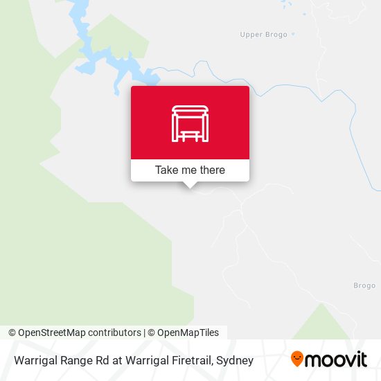 Warrigal Range Rd at Warrigal Firetrail map