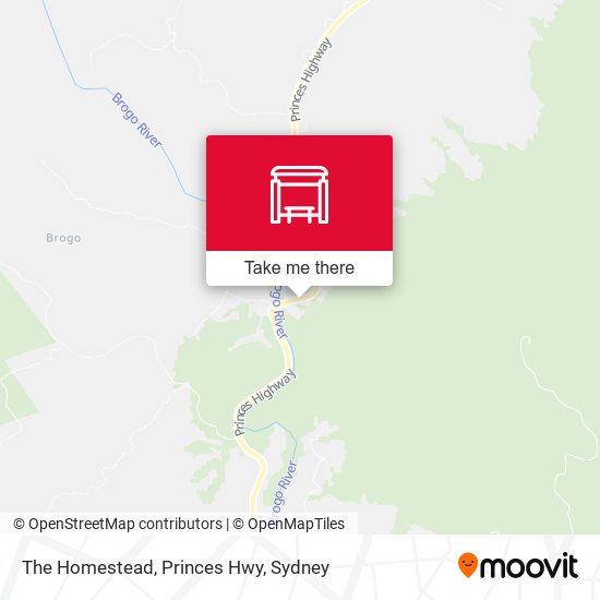 The Homestead, Princes Hwy map