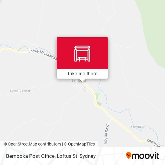 Bemboka Post Office, Loftus St map