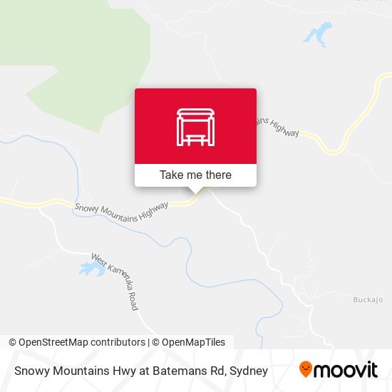 Snowy Mountains Hwy at Batemans Rd map